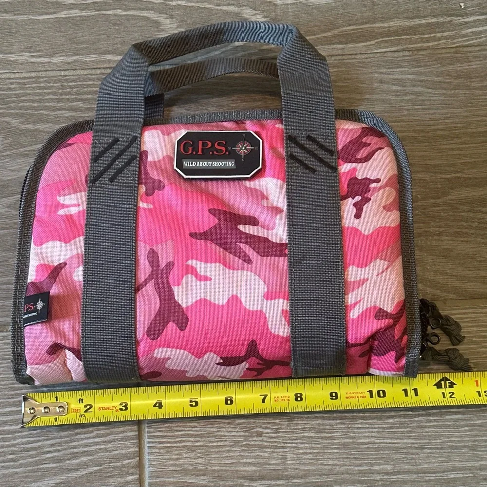 G.P.S. Wild About Shooting Pink Camouflage Pistol 11” Case Outdoor